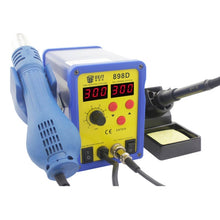 Load image into Gallery viewer, BEST BST-898D 2 in 1 AC 220V 720W LED Displayer Helical Wind Adjustable Temperature Unleaded Hot Air Gun + Solder Station &amp; Soldering Iron, BST-898D EU Plug, BST-898D US Plug
