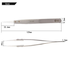 Load image into Gallery viewer, BEST BST-72-MZ 302 Stainless Steel High Temperature Resistance Ceramic Tip Tweezers, BST-72-MZ