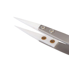Load image into Gallery viewer, BEST BST-72-MZ 302 Stainless Steel High Temperature Resistance Ceramic Tip Tweezers, BST-72-MZ
