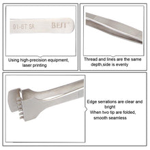 Load image into Gallery viewer, BEST BST-91-6T SA Professional Stainless Steel Wafer Tweezers for Silicon Wafer, BST-91-6T