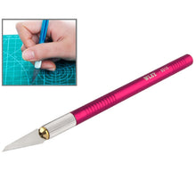 Load image into Gallery viewer, WLXY-9310, WLXY Tool Precision Knife with Replaceable Blade for Mat Carving / Scoring / Trimming, OAL: 145mm, Size: 121mm x 6mm Diameter, WLXY-9310, WLXY-9310 Purple, WLXY-9310 Blue