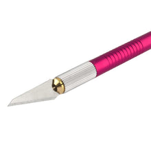 Load image into Gallery viewer, WLXY-9310, WLXY Tool Precision Knife with Replaceable Blade for Mat Carving / Scoring / Trimming, OAL: 145mm, Size: 121mm x 6mm Diameter, WLXY-9310, WLXY-9310 Purple, WLXY-9310 Blue