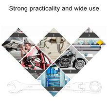 Load image into Gallery viewer, 10mm Dual-use Opening Plum Ratcheting Angled Wrench , Length: 16cm, 10mm