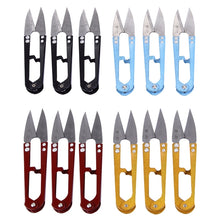 Load image into Gallery viewer, 12 PCS Iron &amp; Steel Thread Clippers , Size: 110 x 25 x 0.8mm, S-ETP-0901F, S-ETP-0901H