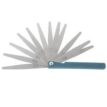 Load image into Gallery viewer, 0.02 to 1mm Thickness 17 Blades Gap Metric Filler Feeler Gauge Measure Tool, 0.02 to 1mm Measure Tool