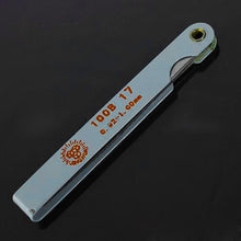 Load image into Gallery viewer, 0.02 to 1mm Thickness 17 Blades Gap Metric Filler Feeler Gauge Measure Tool, 0.02 to 1mm Measure Tool
