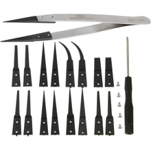Load image into Gallery viewer, 9 in 1 Replaceable Anti-Static Tweezers with Cross Screwdriver