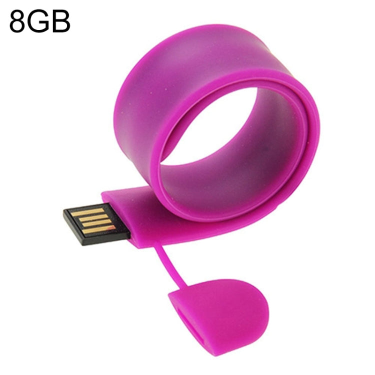 Silicone Bracelet USB Flash Disk with 8GB Memory, 8GB, 8GB (Orange), 8GB (Pink), 8GB (Purple)