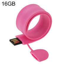 Load image into Gallery viewer, Silicone Bracelet USB Flash Disk with 16GB Memory, 16GB, 16GB (Orange), 16GB (Pink), 16GB (Purple)