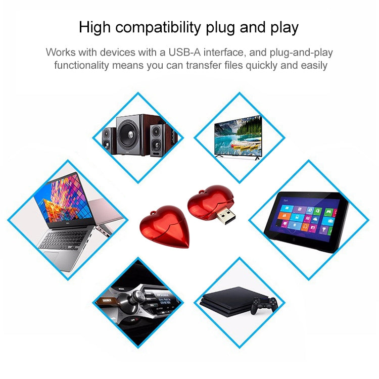 8GB Heart style USB Flash Disk, 8GB