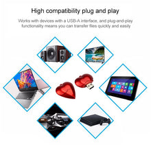 Load image into Gallery viewer, 8GB Heart style USB Flash Disk, 8GB