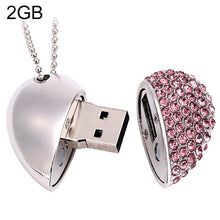 Load image into Gallery viewer, Heart Shaped Diamond Jewelry USB Flash Disk, Special for Valentines Day Gifts , 2GB, 4GB, 8GB, 16GB
