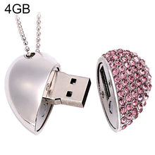 Load image into Gallery viewer, Heart Shaped Diamond Jewelry USB Flash Disk, Special for Valentines Day Gifts , 2GB, 4GB, 8GB, 16GB