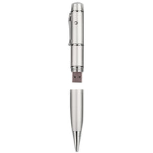 Load image into Gallery viewer, 3 in 1 Laser Pen Style USB Flash Disk, Silver (8GB), 8GB (Silver)