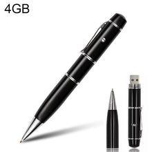Load image into Gallery viewer, 3 in 1 Laser Pen Style USB Flash Disk, 4GB (Black), 4GB (Black)