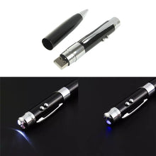 Load image into Gallery viewer, 3 in 1 Laser Pen Style USB Flash Disk, Silver (16GB), 2GB (Silver), 4GB (Silver), 8GB (Silver), 16GB (Silver), 2GB (Black), 4GB (Black), 8GB (Black), 16GB (Black)