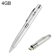 Load image into Gallery viewer, 3 in 1 Laser Pen Style USB Flash Disk, Silver (16GB), 2GB (Silver), 4GB (Silver), 8GB (Silver), 16GB (Silver), 2GB (Black), 4GB (Black), 8GB (Black), 16GB (Black)