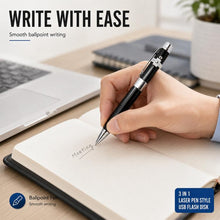 Load image into Gallery viewer, 3 in 1 Laser Pen Style USB Flash Disk, Silver (16GB), 2GB (Silver), 4GB (Silver), 8GB (Silver), 16GB (Silver), 2GB (Black), 4GB (Black), 8GB (Black), 16GB (Black)