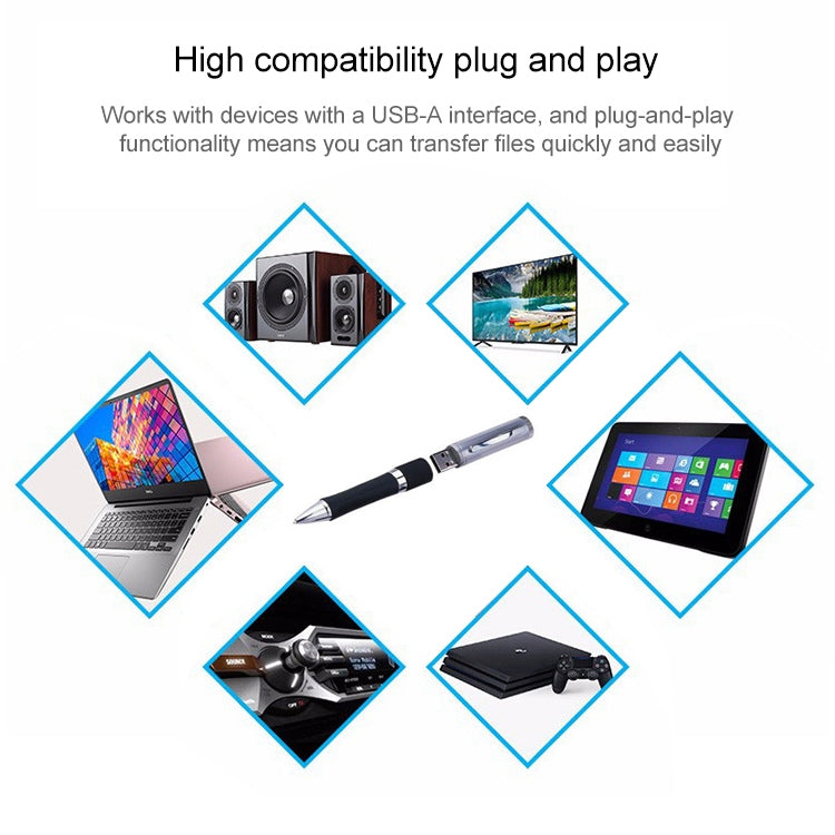 2 in 1 Pen Style USB Flash Disk, Black (16GB), 2GB, 4GB, 8GB, 16GB