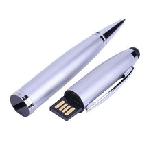 Load image into Gallery viewer, 2 in 1 Pen Style USB Flash Disk, Black , 2GB (Silver), 4GB (Silver), 8GB (Silver), 16GB (Silver), 32GB (Silver), 2GB (Black), 4GB (Black), 8GB (Black), 16GB (Black), 32GB (Black)