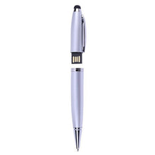 Load image into Gallery viewer, 2 in 1 Pen Style USB Flash Disk, Black , 2GB (Silver), 4GB (Silver), 8GB (Silver), 16GB (Silver), 32GB (Silver), 2GB (Black), 4GB (Black), 8GB (Black), 16GB (Black), 32GB (Black)