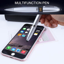 Load image into Gallery viewer, 2 in 1 Pen Style USB Flash Disk, Black , 2GB (Silver), 4GB (Silver), 8GB (Silver), 16GB (Silver), 32GB (Silver), 2GB (Black), 4GB (Black), 8GB (Black), 16GB (Black), 32GB (Black)