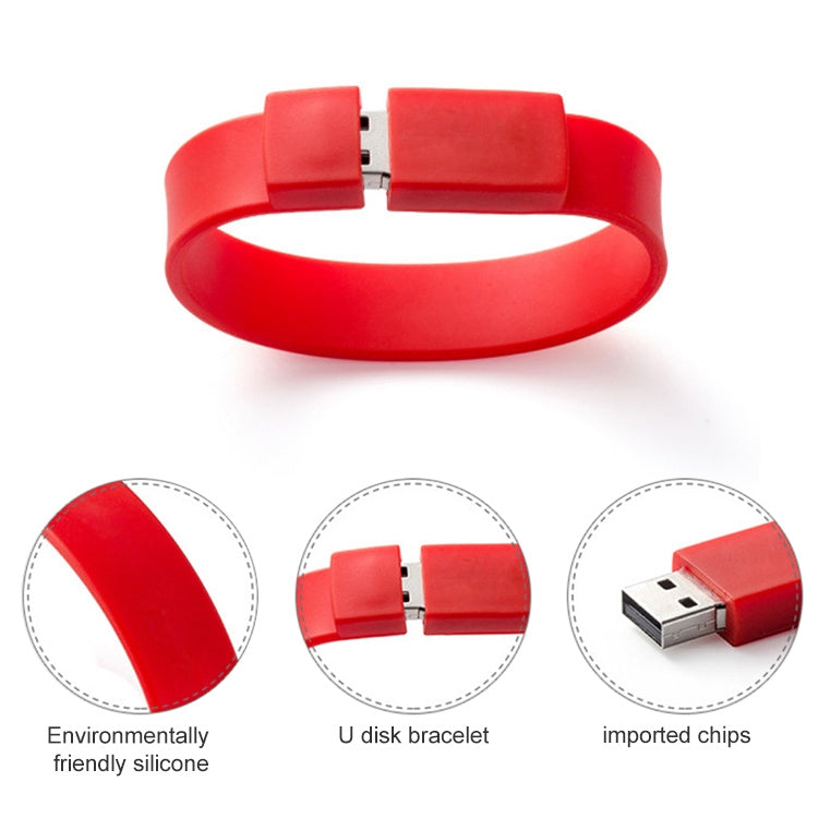 2GB Silicon Bracelets USB 2.0 Flash Disk, 2GB