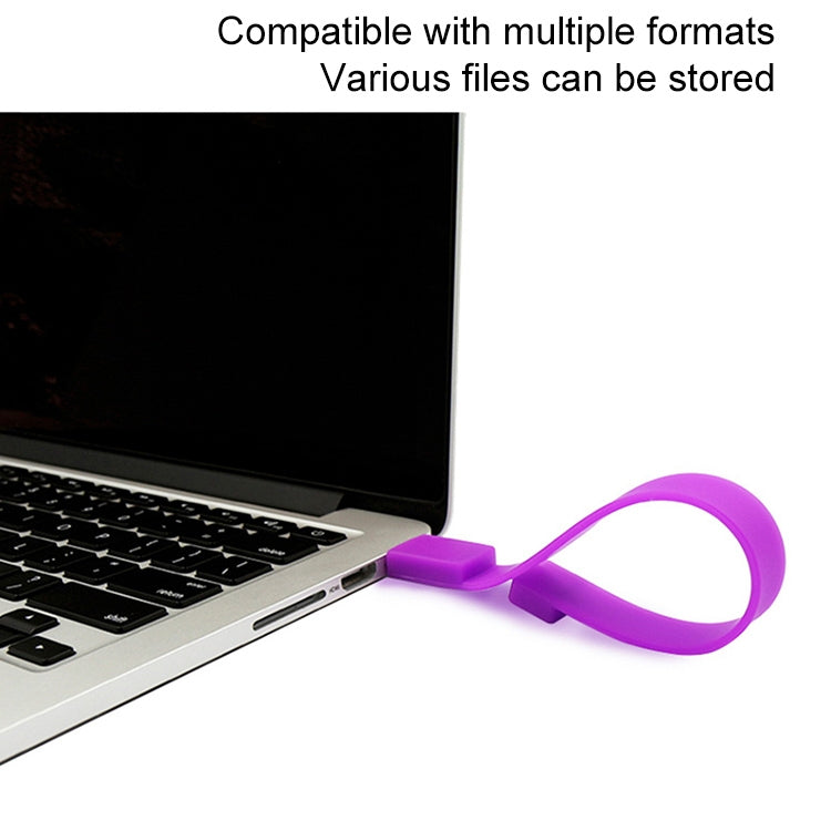 4GB Silicon Bracelets USB 2.0 Flash Disk, 4GB (Green)