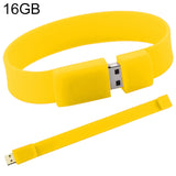 16GB Silicon Bracelets USB 2.0 Flash Disk, 16GB