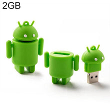 Load image into Gallery viewer, Android Robot Style USB Flash Disk (Green), 2GB