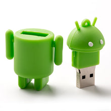 Load image into Gallery viewer, Android Robot Style USB Flash Disk (Green), 2GB
