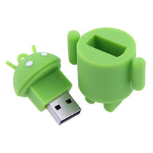 Load image into Gallery viewer, Android Robot Style USB Flash Disk (Green), 2GB