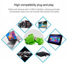 Load image into Gallery viewer, Android Robot Style USB Flash Disk (Green), 2GB