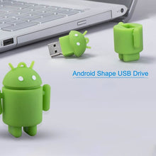 Load image into Gallery viewer, Android Robot Style USB Flash Disk (Green), 2GB