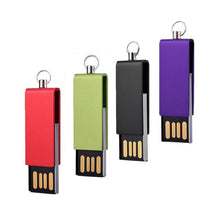 Load image into Gallery viewer, Mini Rotatable USB Flash Disk , Purple, 2GB (Red), 4GB (Red), 8GB (Red), 16GB (Red), 32GB (Red), 2GB (Green), 4GB (Green), 8GB (Green), 16GB (Green), 32GB (Green), 2GB, 4GB, 8GB, 16GB, 32GB