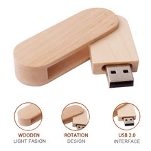 Load image into Gallery viewer, 8 GB Wood Material USB Flash Disk, S-FD-1151A, S-FD-1151B, S-FD-1151C