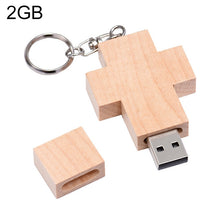 Load image into Gallery viewer, 8 GB Wood Cross Style USB Flash Disk, 2GB, 4GB, 8GB