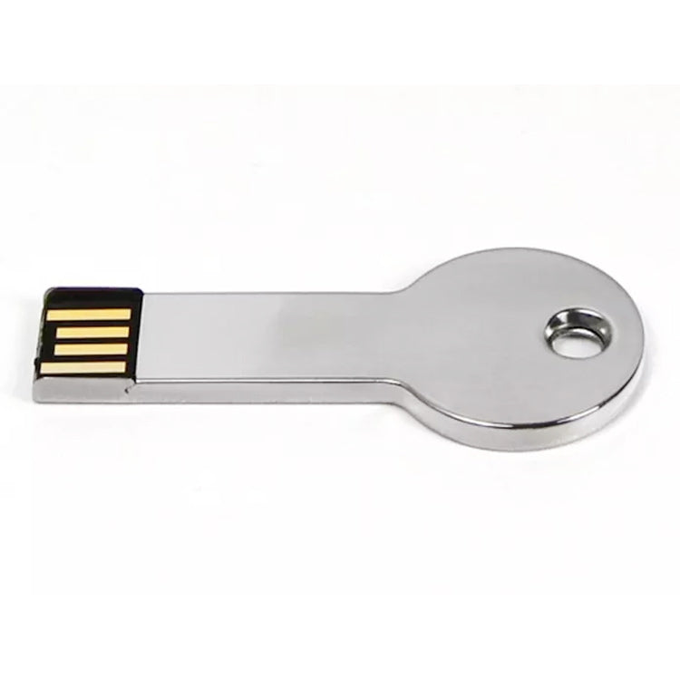 Silver Metal Key Style USB 2.0 Flash Disk (32GB)(Silver), 32GB