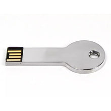 Load image into Gallery viewer, Silver Metal Key Style USB 2.0 Flash Disk (32GB)(Silver), 32GB