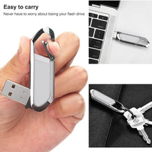 Load image into Gallery viewer, 2GB Metallic Keychains Style USB 2.0 Flash Disk (Grey), 2GB (Grey)