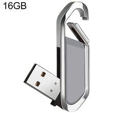 Load image into Gallery viewer, 16GB Metallic Keychains Style USB 2.0 Flash Disk, 16GB (Grey)