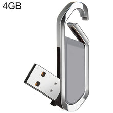 Load image into Gallery viewer, 4GB Metallic Keychains Style USB 2.0 Flash Disk (Grey), 4GB (Grey)