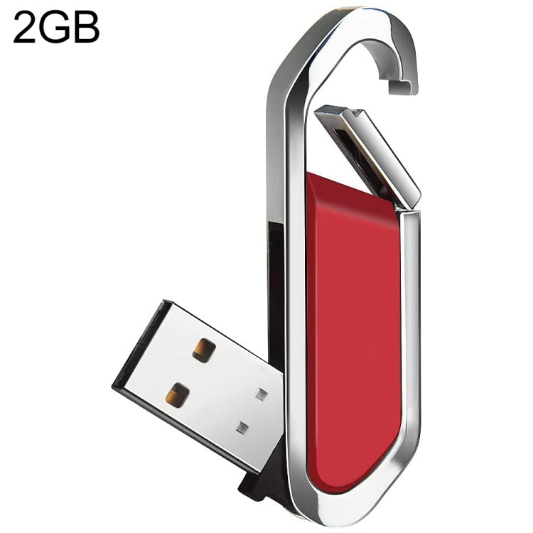 2GB Metallic Keychains Style USB 2.0 Flash Disk (Red), 2GB (Red)