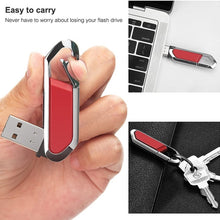 Load image into Gallery viewer, 2GB Metallic Keychains Style USB 2.0 Flash Disk (Red), 2GB (Red)