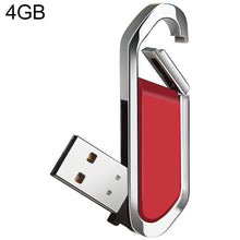 Load image into Gallery viewer, 4GB Metallic Keychains Style USB 2.0 Flash Disk (Red), 4GB (Red)