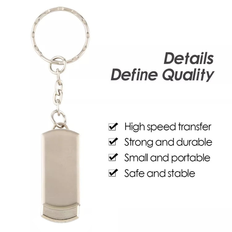 Metal Series Mini USB 2.0 Flash Disk with Keychain (16GB), 2GB, 4GB, 8GB, 16GB
