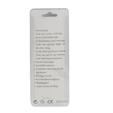 Load image into Gallery viewer, Magic Trick - Invisible Ink UV Light Pen