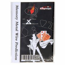 Load image into Gallery viewer, Memory Metal Wire Prediction 7 of Heart Magic Props King Magic Tricks