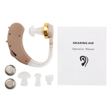 Load image into Gallery viewer, JECPP Behind Ear Sound Amplifier Adjustable Tone Hearing Aid, F-135