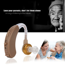 Load image into Gallery viewer, JECPP Behind Ear Sound Amplifier Adjustable Tone Hearing Aid, F-135